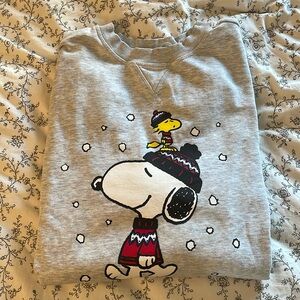 H&M snoopy sweatshirt oversized